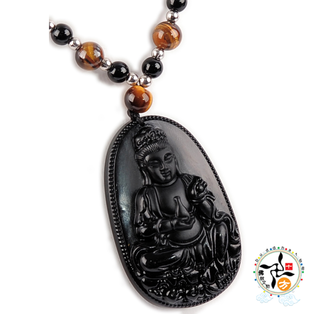 寶瓶觀音黑琉璃項鍊【十方】140656