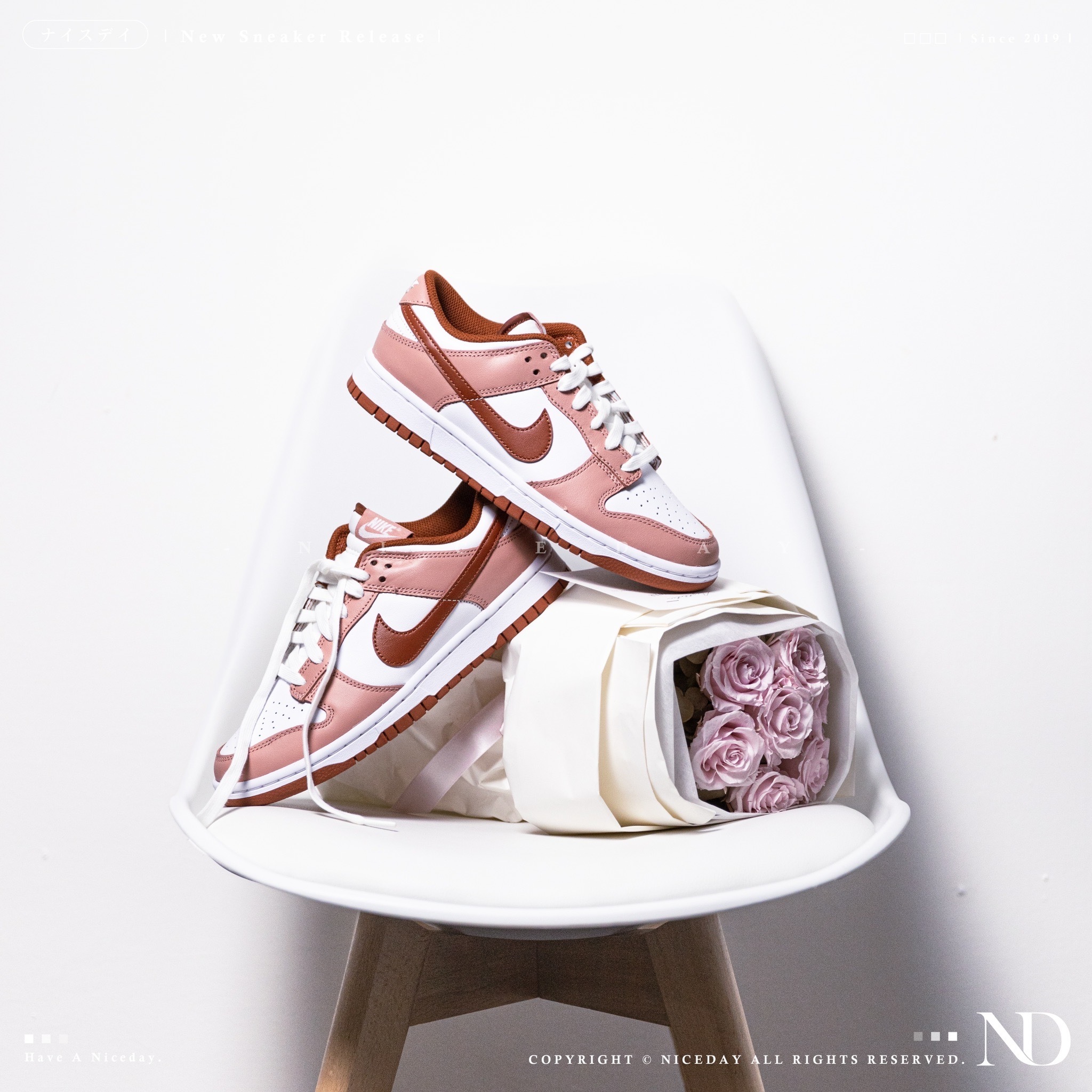 NICEDAY 代購 Nike Dunk Low Red Stardust 星辰粉 紅 白 粉 女款 FQ8876-618