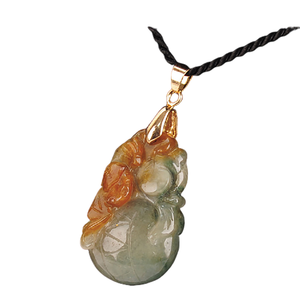 貔貅三彩玉+黑繩項鍊【十方】142138