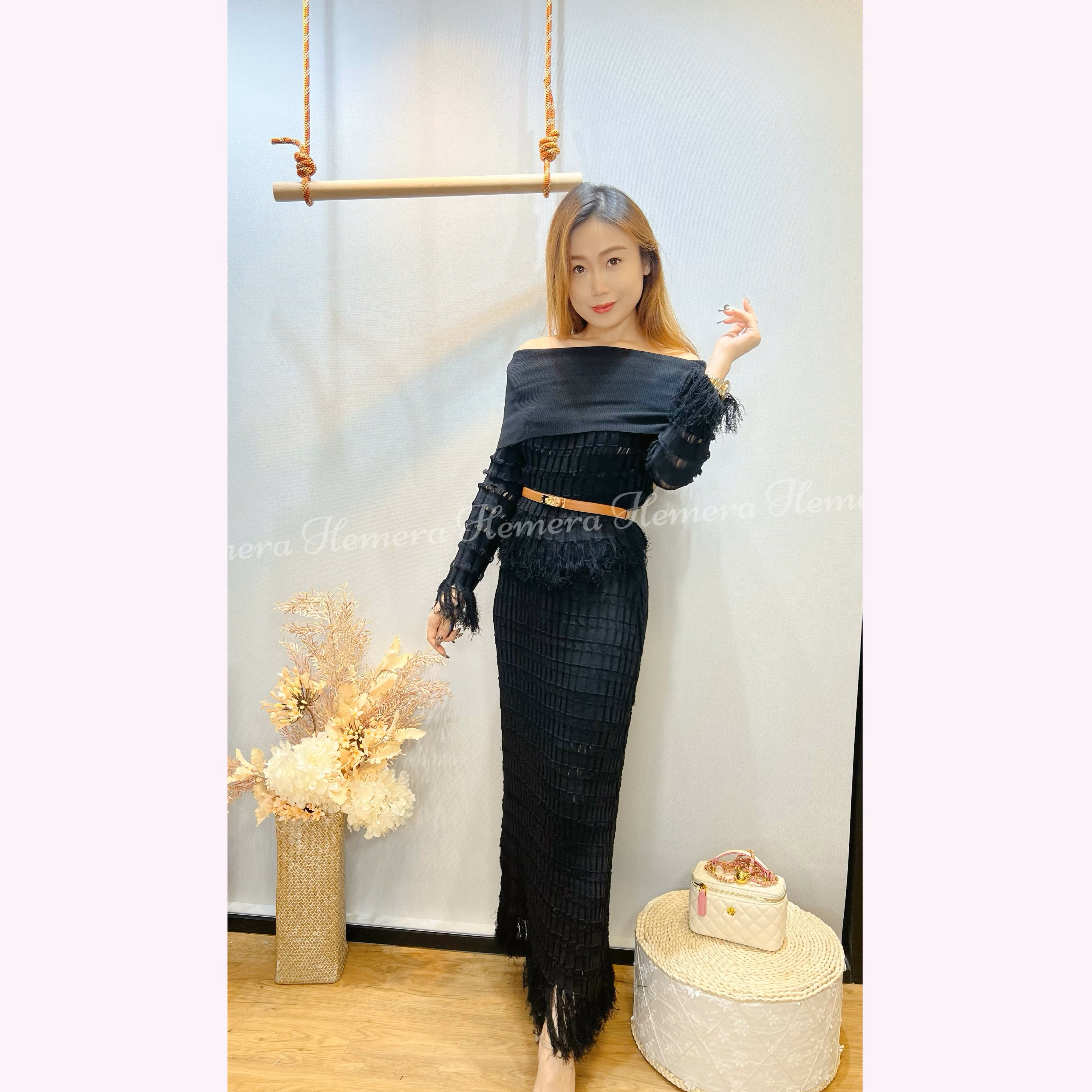 ST23W1033 一字膊顯瘦套裝