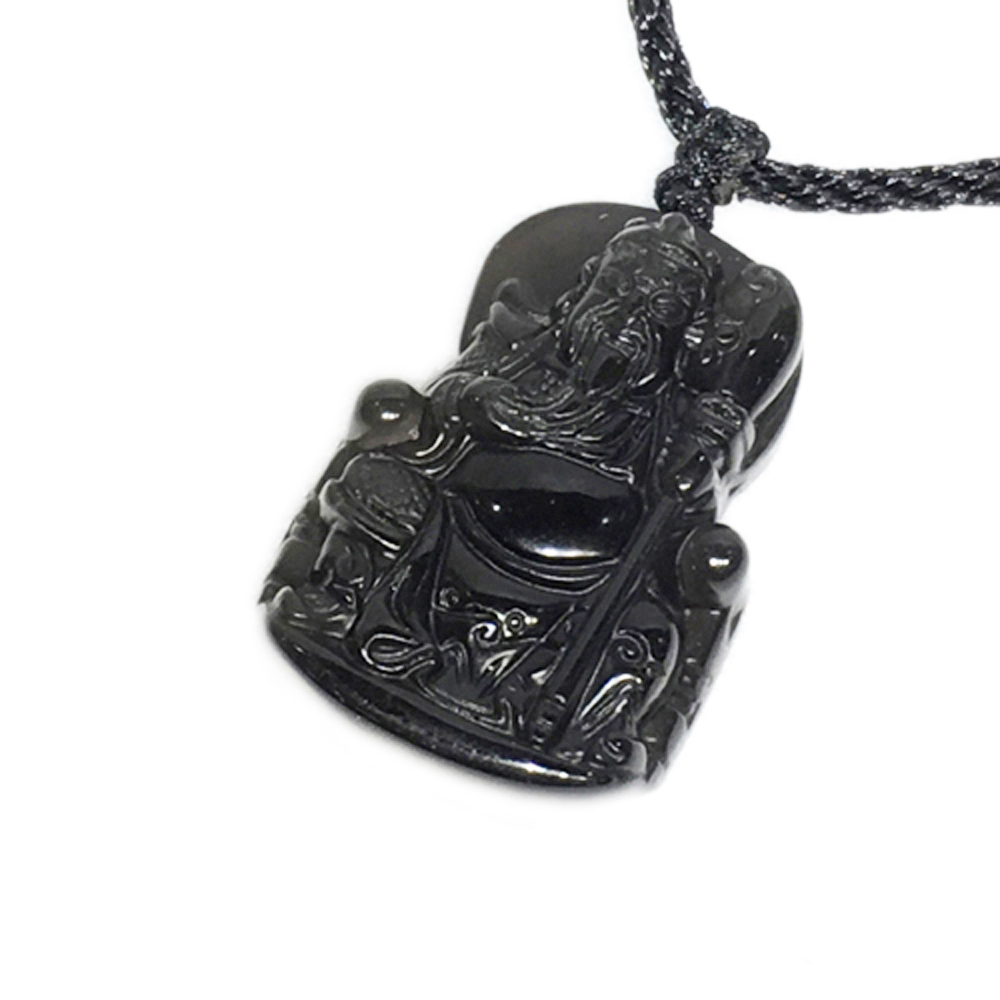 關聖帝君{黑曜岩}項鍊【十方】143554