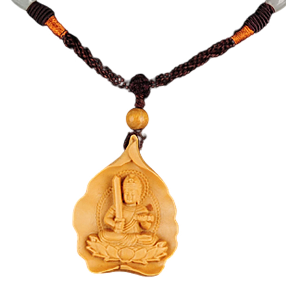 文殊菩薩{黃楊木}項鍊【十方】【十方】147795