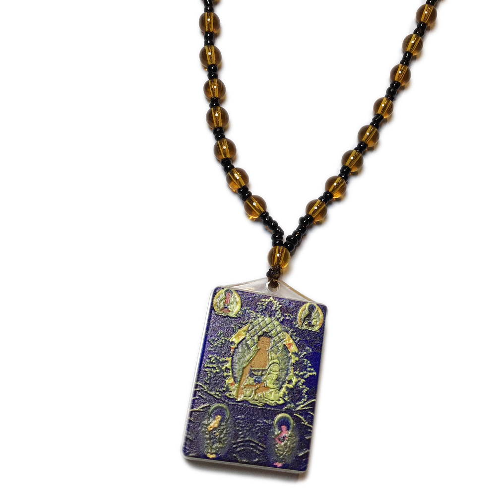 南無本師釋迦牟尼佛{極彩浮雕}琉璃項鍊【十方】148988