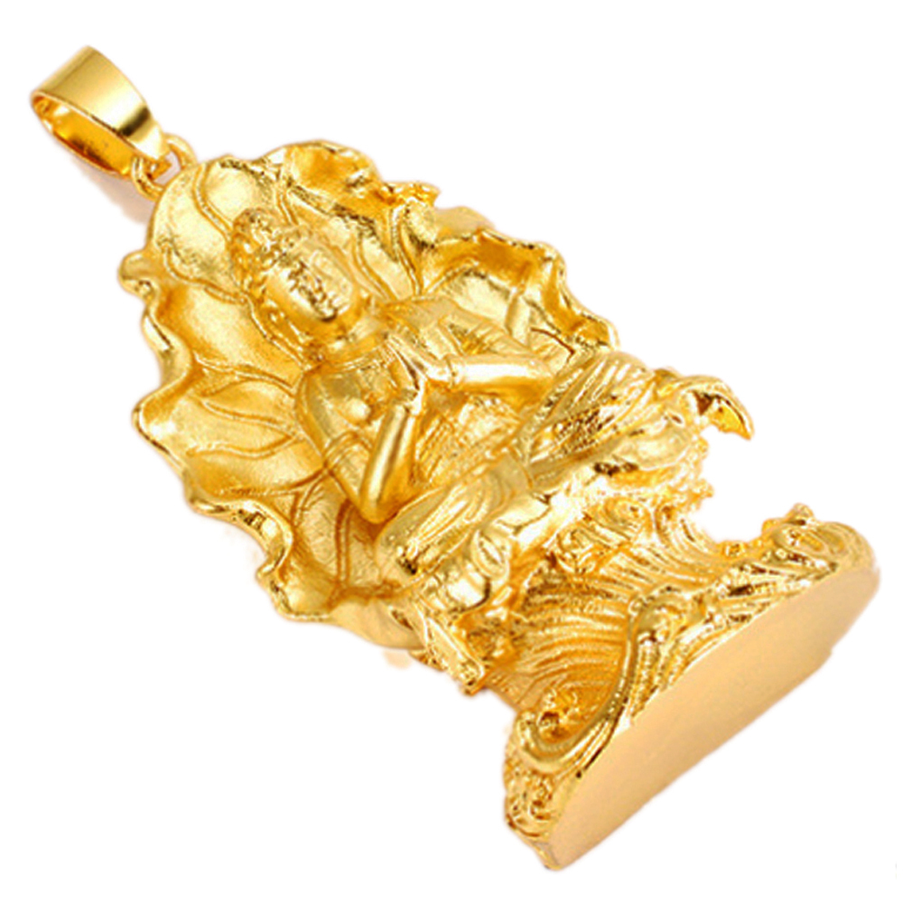 荷葉觀音 越南沙金 墜飾【十方】149460