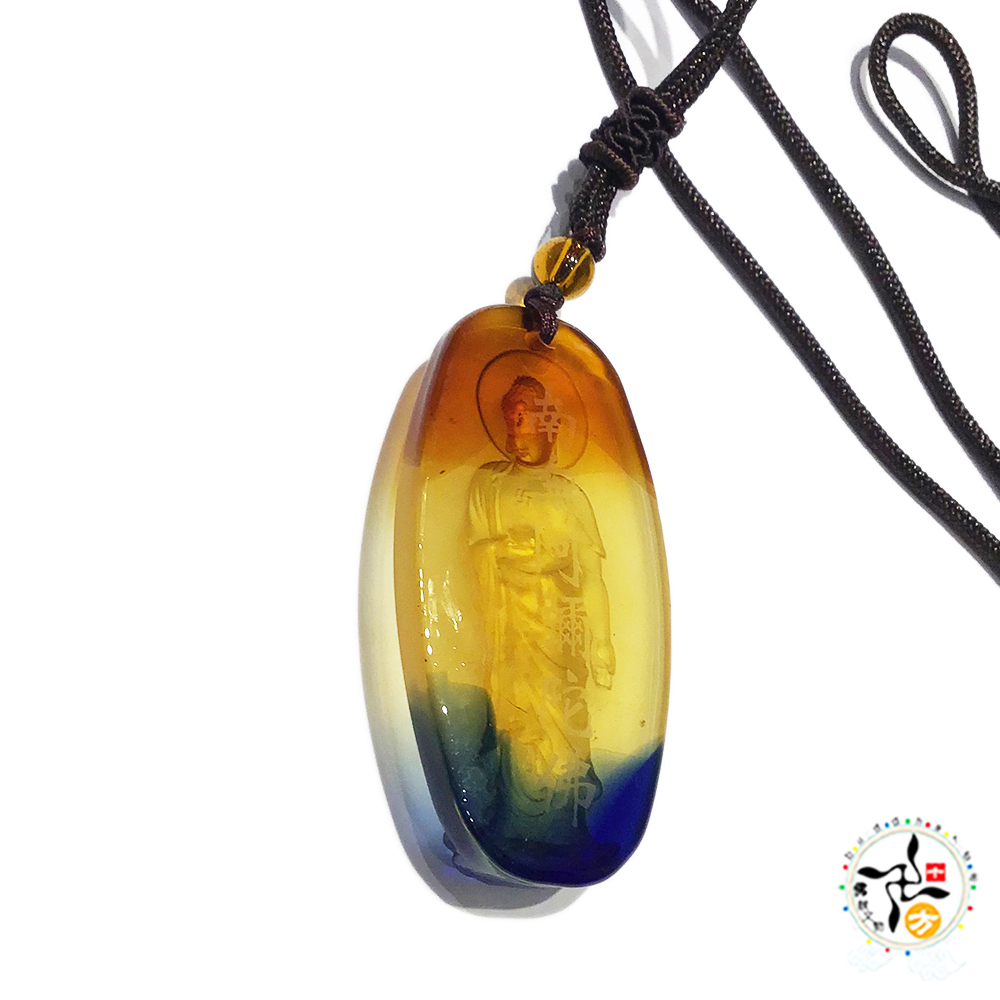 阿彌陀佛 極彩琉璃水晶項鍊【十方】149685