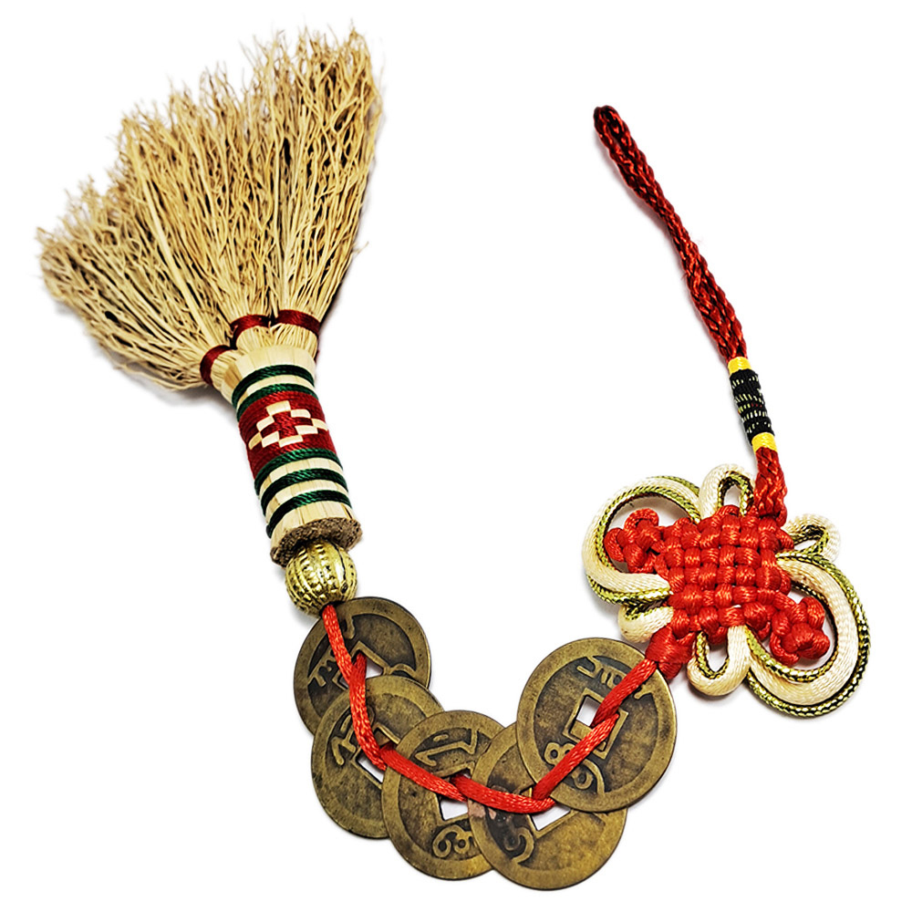 五帝錢除障草掃穢氣法寶吊飾【十方】150083