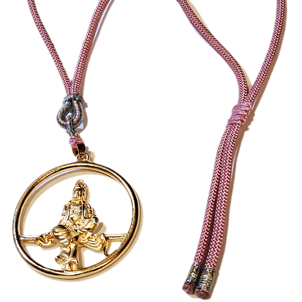 圓月觀音 沙金項鍊【十方】151311