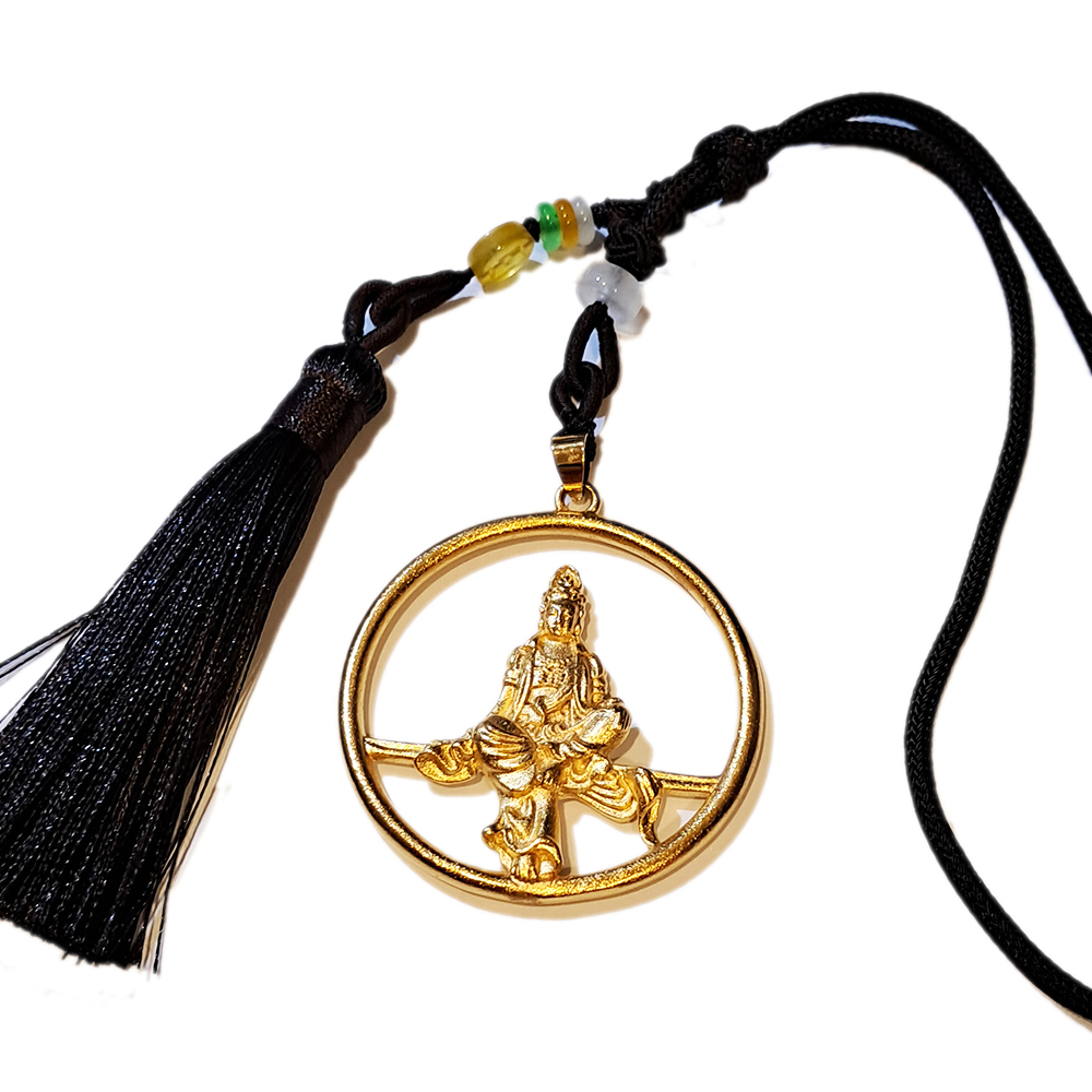 圓月觀音 沙金掛飾【十方】151293