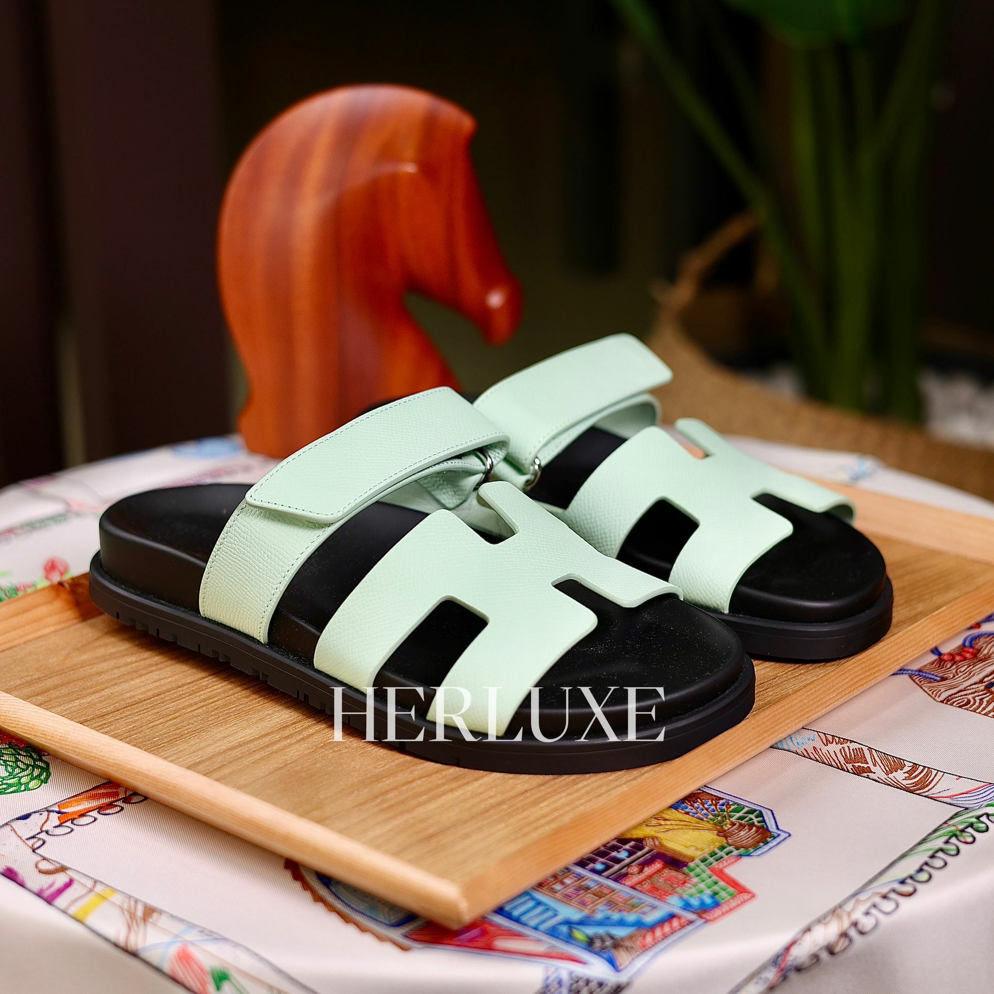 Chypre sandal vert jade size 40