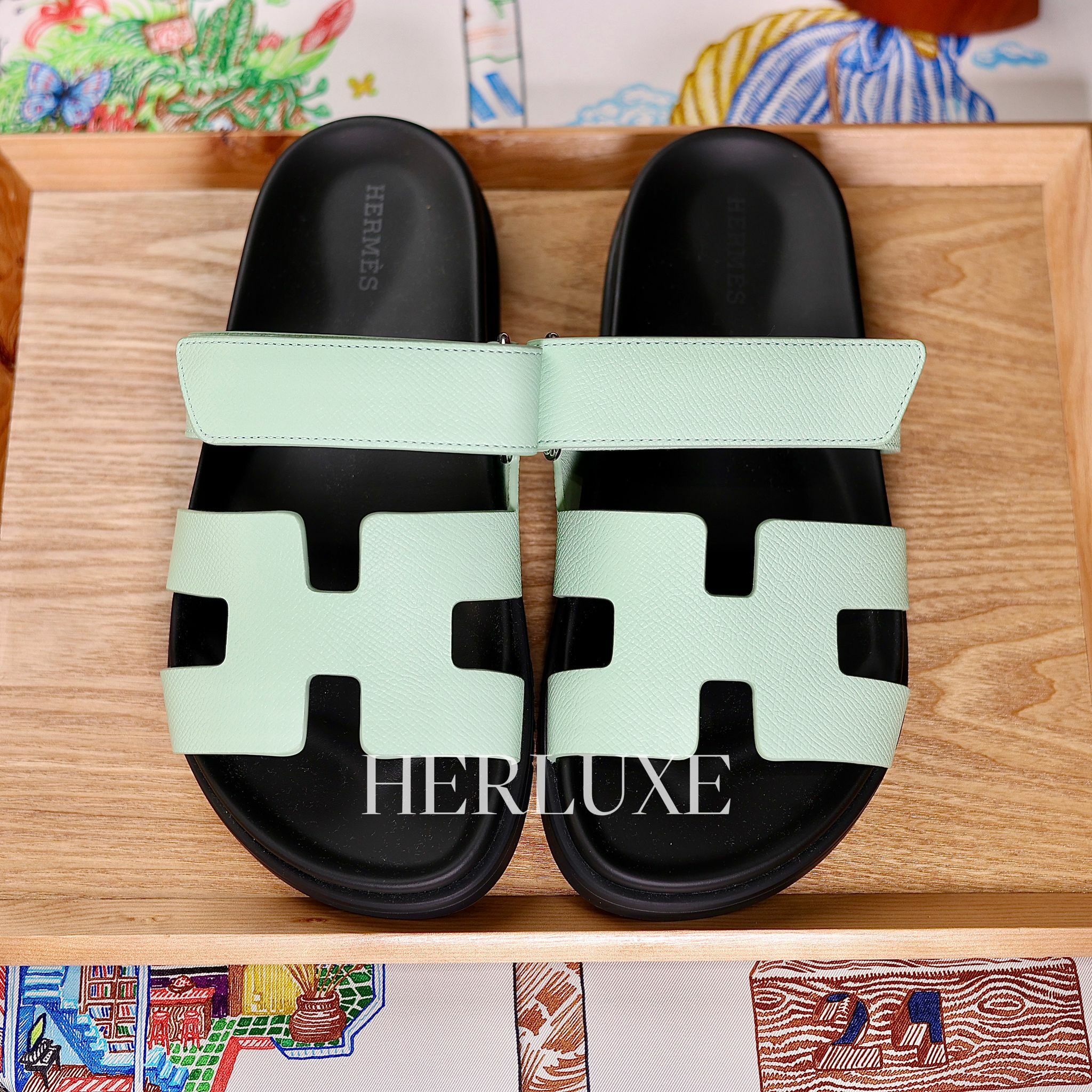 Chypre sandal vert jade size 40