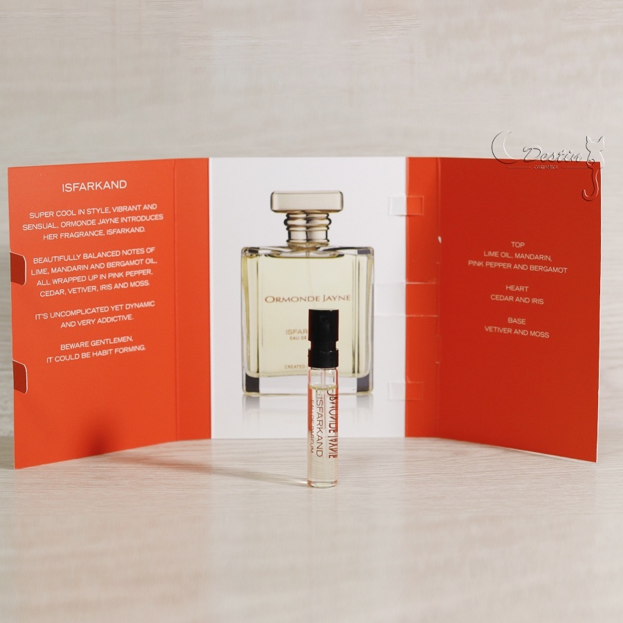 Ormonde Jayne ISFARKAND オードパルファム 120ml Ormonde Jayne OJ 伊斯法堪得Isfarkand 中性淡香精2mL 可噴式試管香水全新
