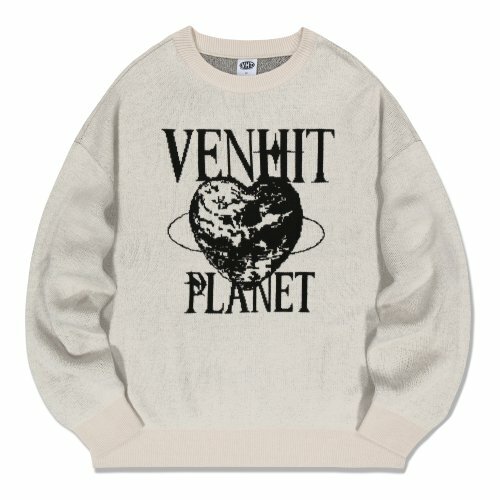 (PRE-ORDER) VENHIT -  BLACK PLANET KNIT IVORY