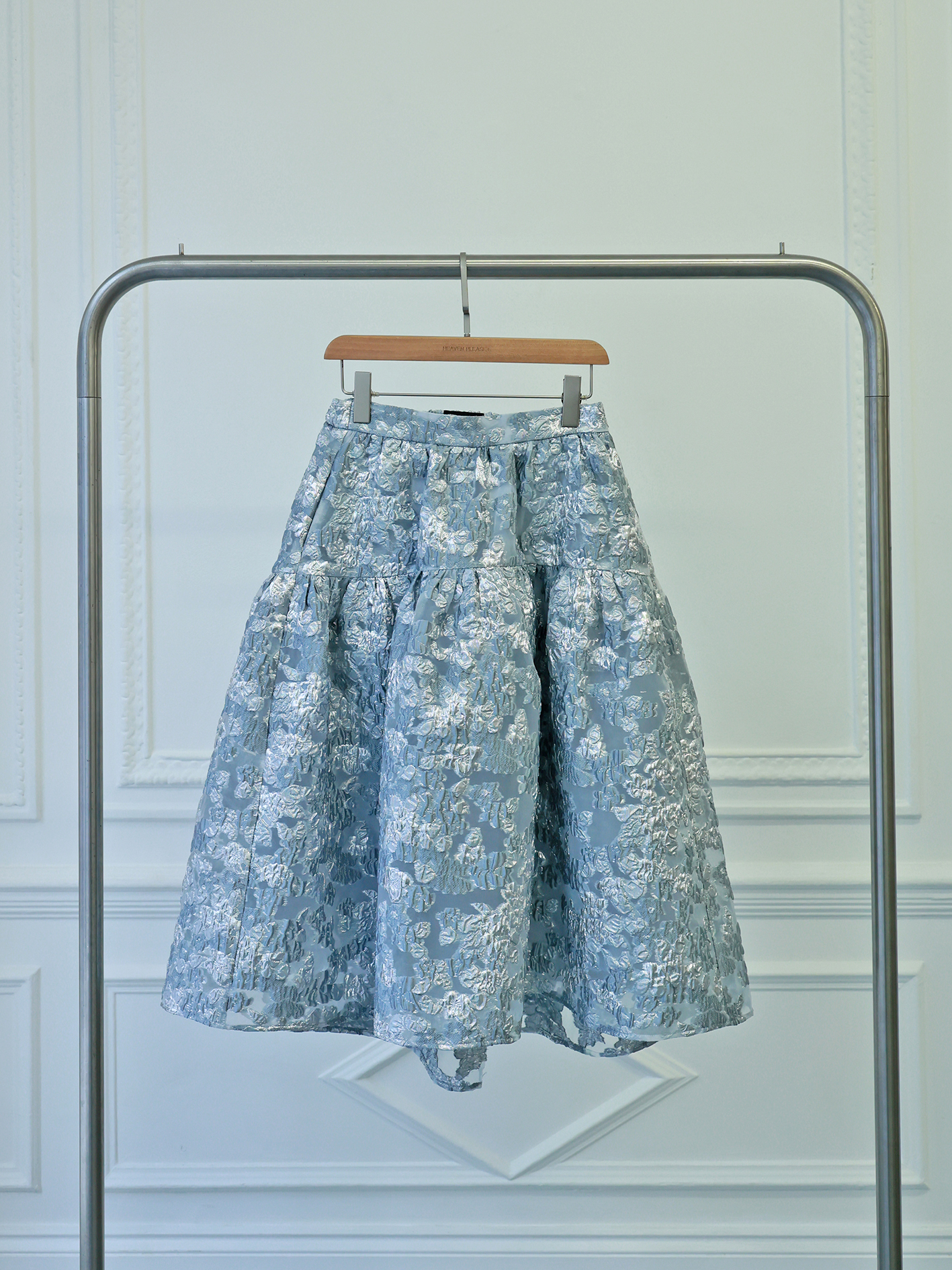Moon Diamond Jacquard Tailoring Skirt