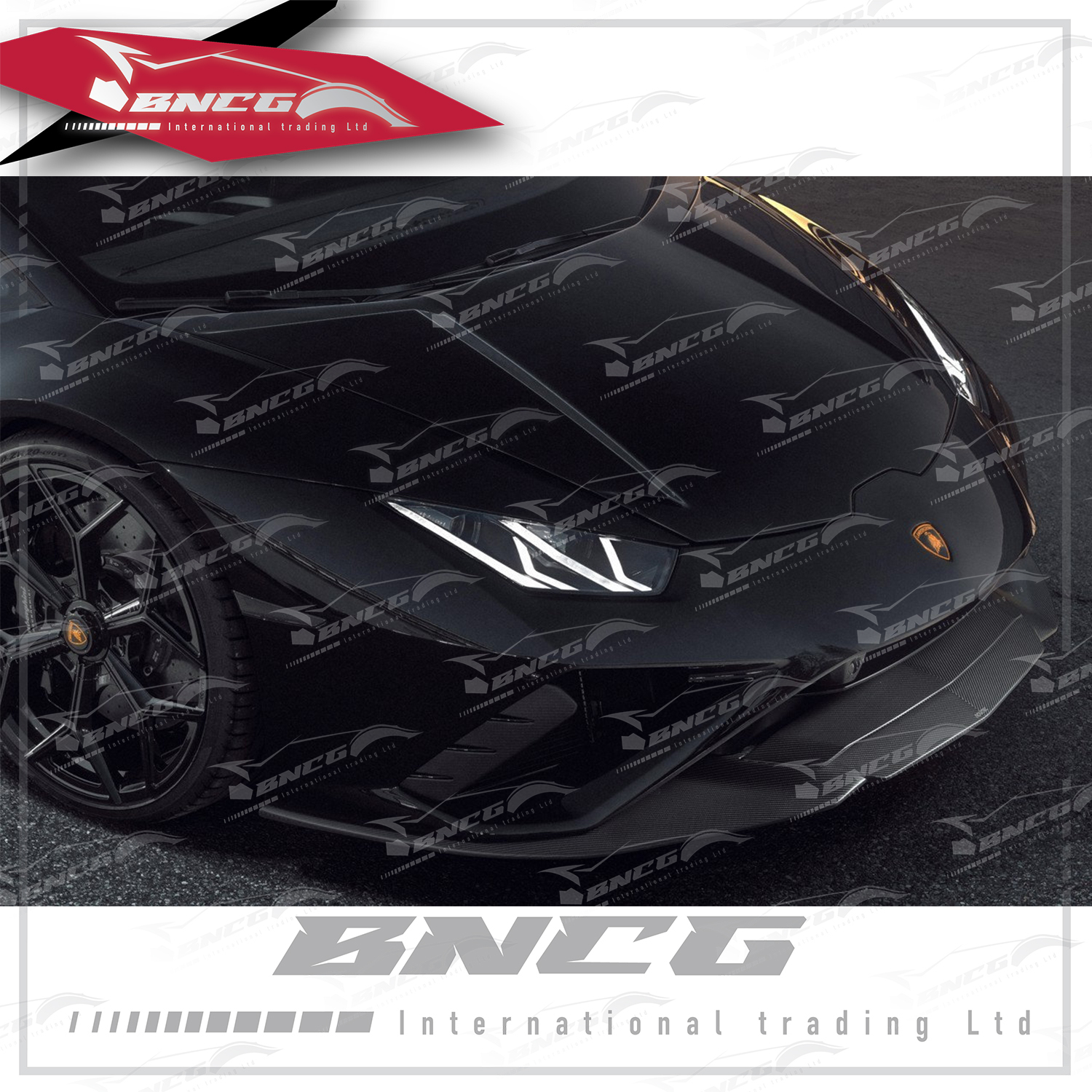 藍寶堅尼 Lamborghini Huracan EVO RWD 改裝 卡夢 乾碳纖維 空力套件 NOVITEC款 前下巴 前導流