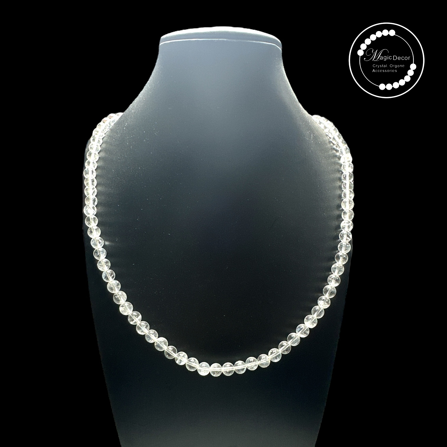 250508 6mm+天使羽毛藍針3圈頸鏈