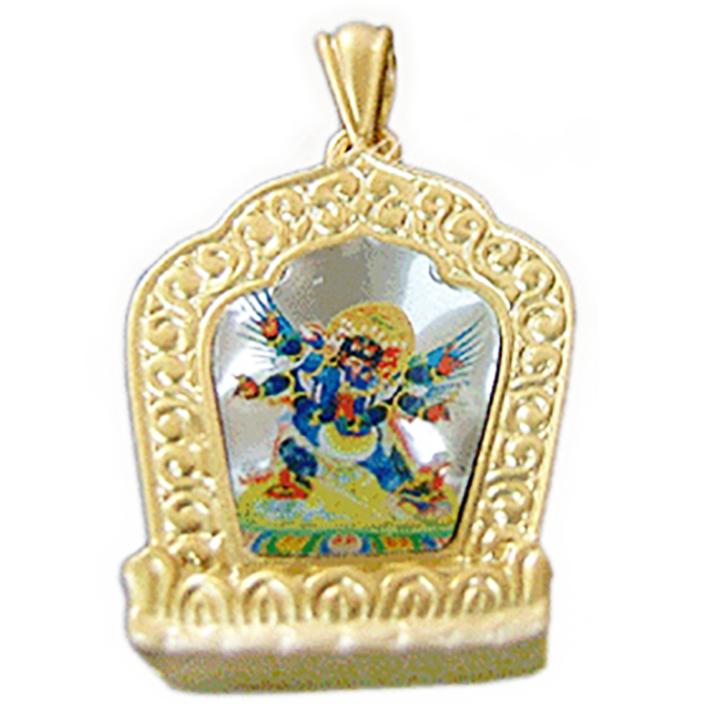 普巴金剛咒牌{錫}鍍金嘎嗚【十方】115178