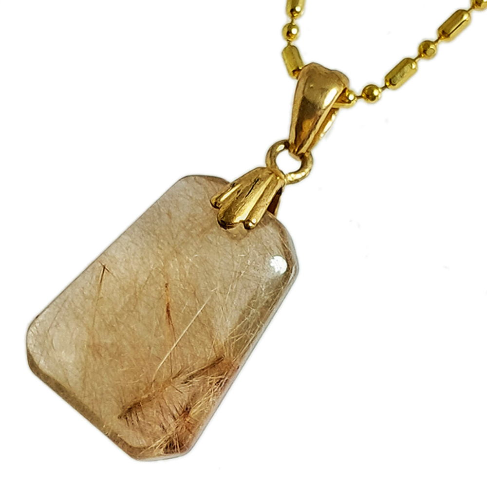 金絲髮晶項鍊【十方】119943