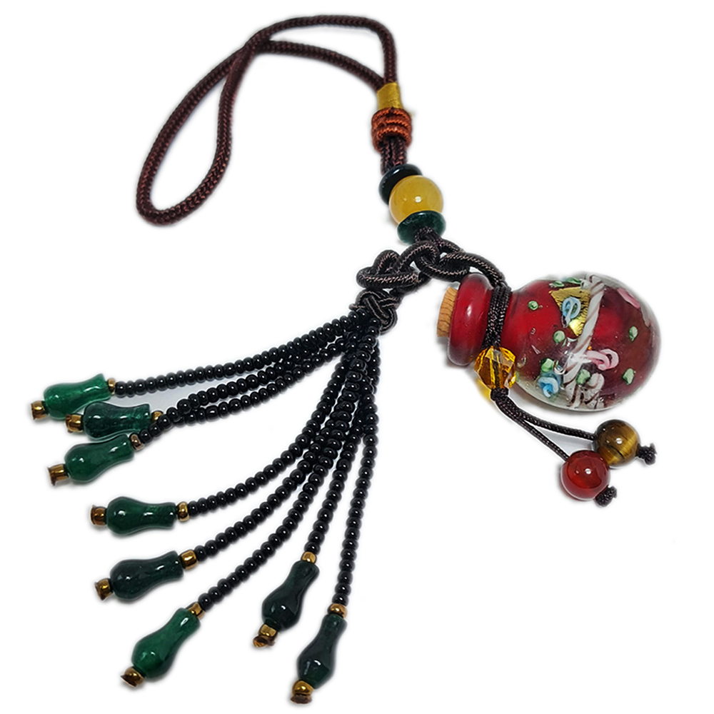 寶瓶紅琉璃{精油瓶}掛飾【十方】120499