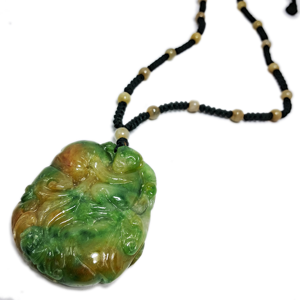 六合貴人{猴蛇}玉猴中國結項鍊【十方】123439