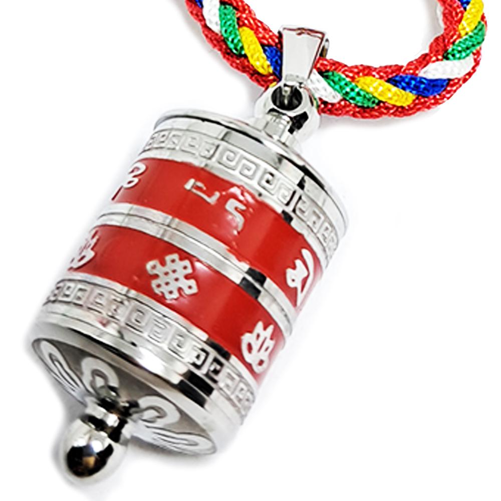 轉經筒嘎嗚{鋼}項鍊{附經卷}【十方】122902