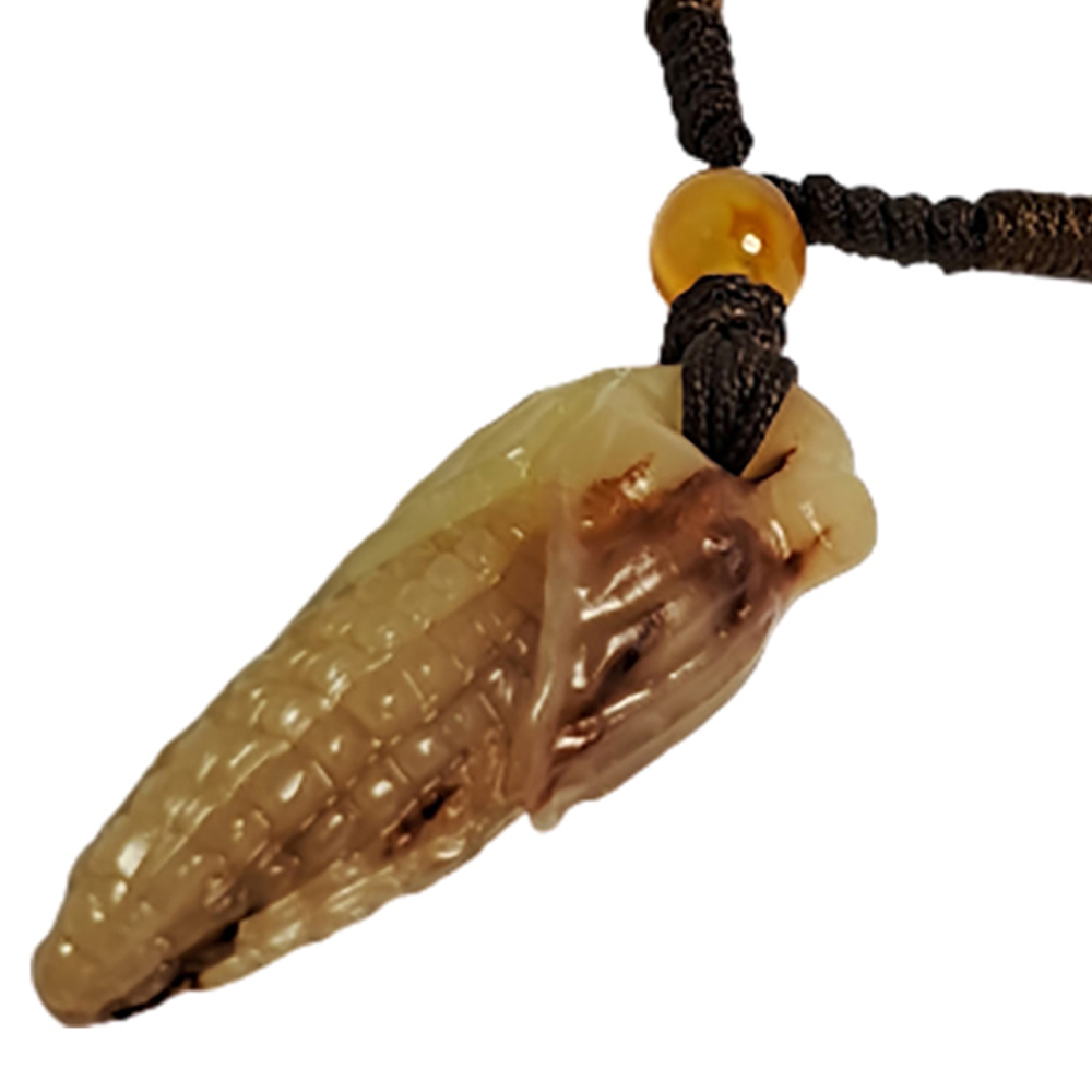 豐收{玉米}壽山石中國結項鍊【十方】123536