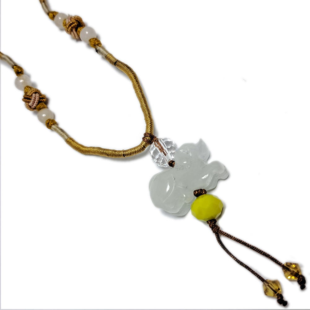 六合貴人生肖{狗兔}玉狗項鍊【十方】123708