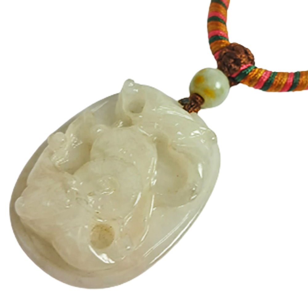 福在眼前{白玉}中國結項鍊【十方】123548