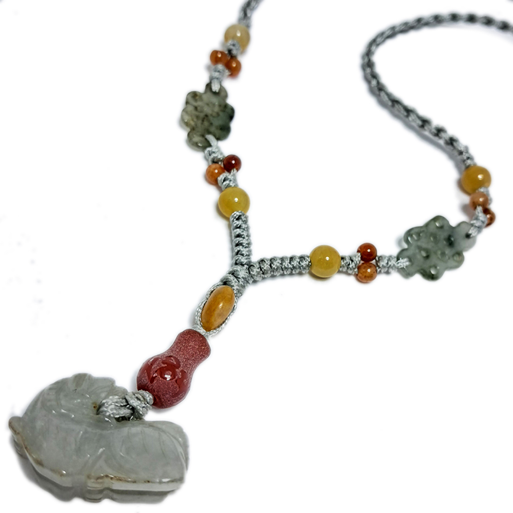 六合貴人生肖{虎豬}玉虎項鍊【十方】123029