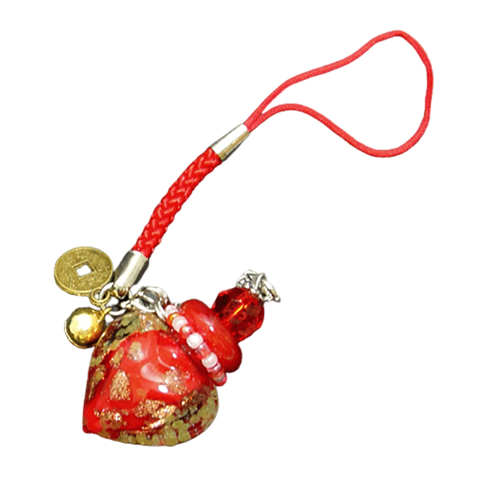 紅琉璃寶瓶(精油)掛飾【十方】126354