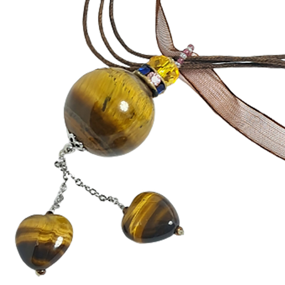 虎眼石旺財{精油瓶}項鍊【十方】128584