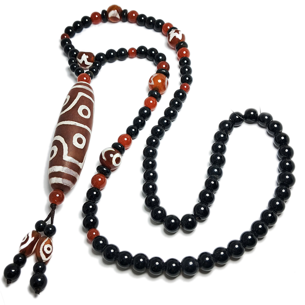 天珠&黑曜岩項鍊【十方】128700