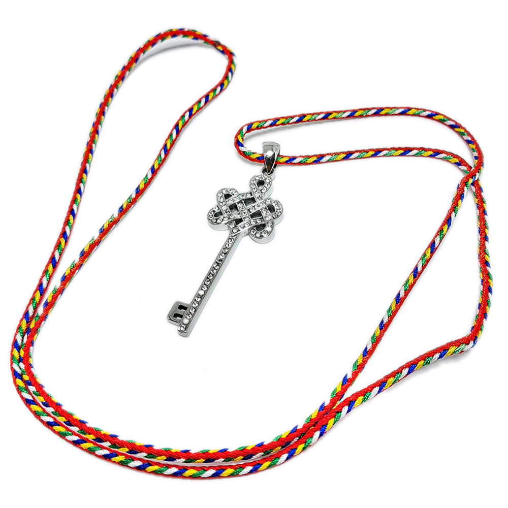 吉祥之鑰{鋼鑲鑽}項鍊【十方】128959