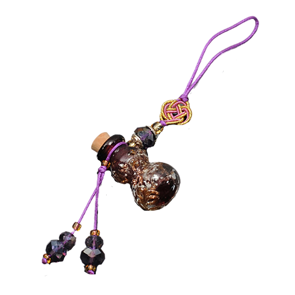 葫蘆紫琉璃精油瓶掛飾【十方】131819