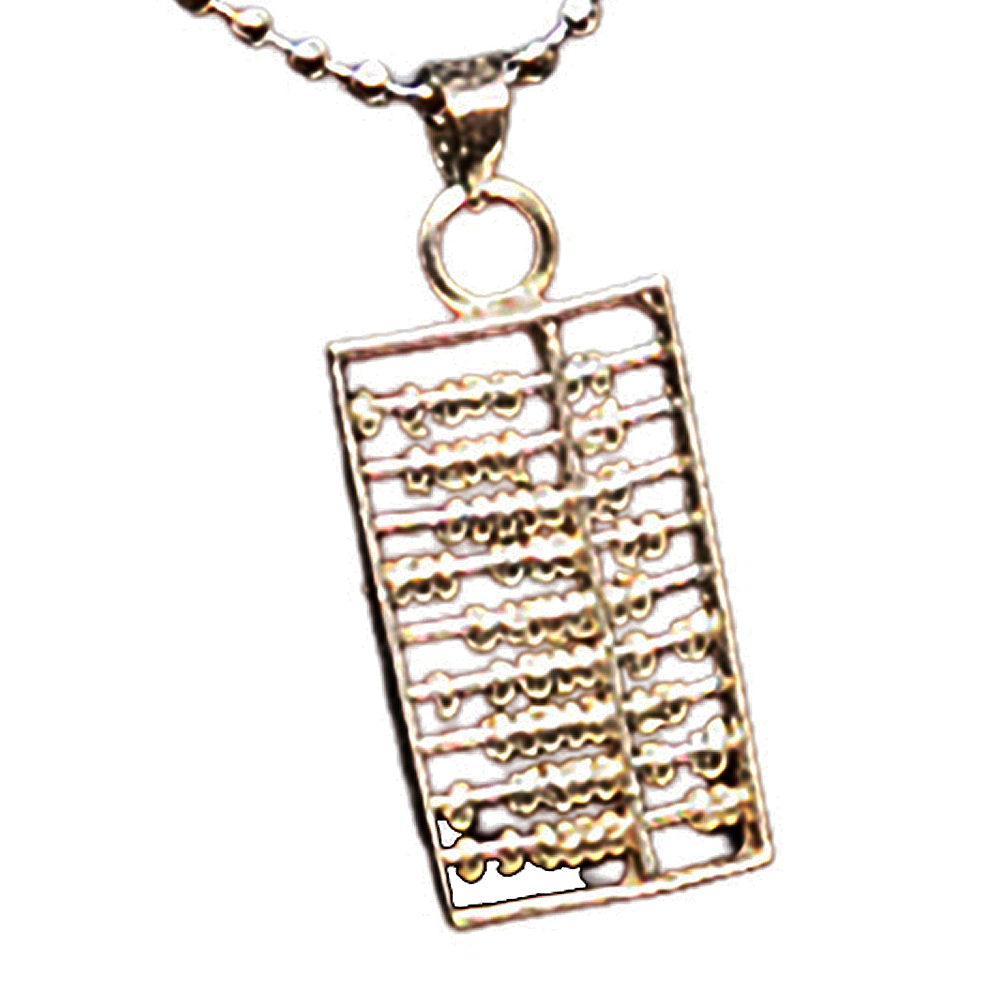 算盤(925銀)+銀項鍊【十方】133645