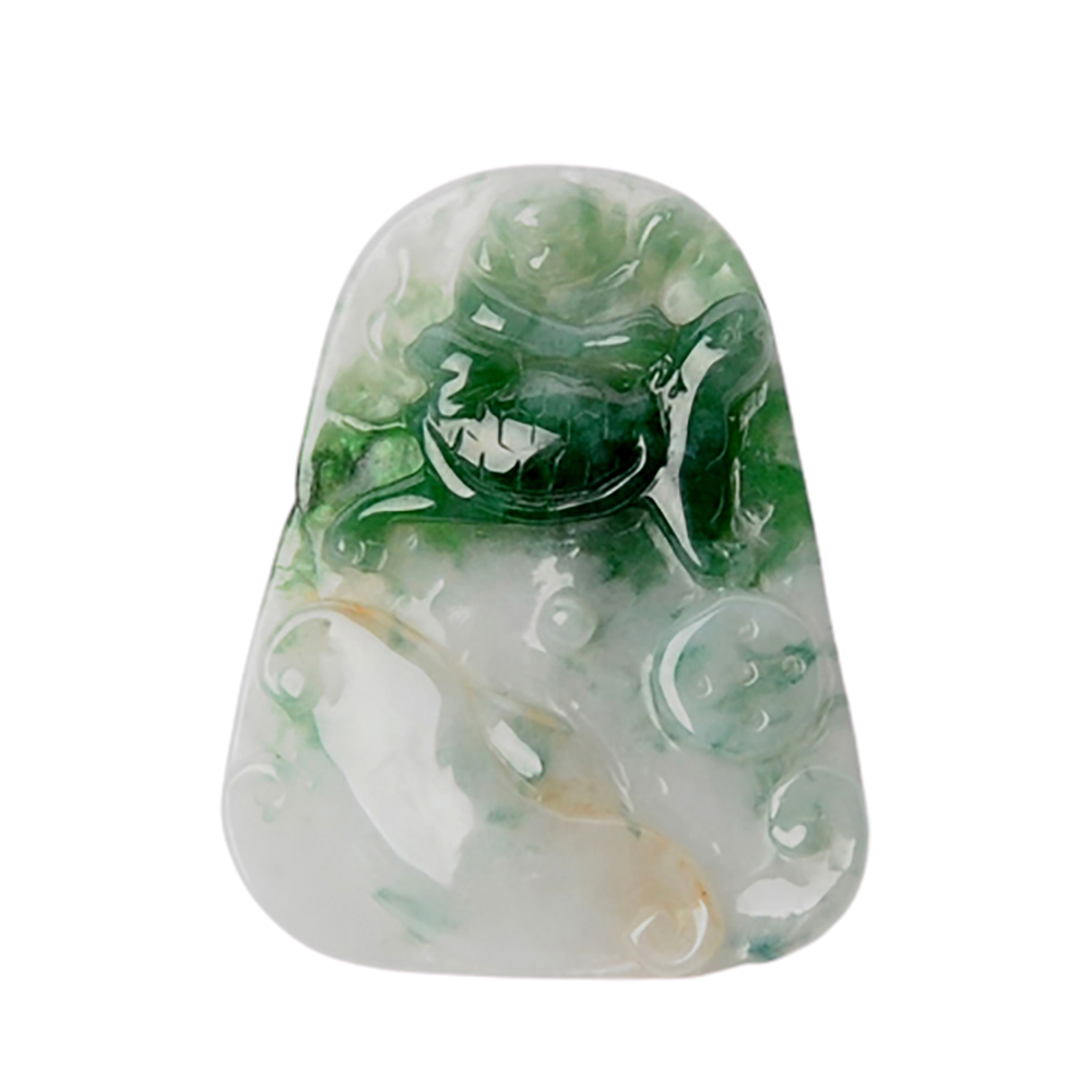 福壽雙全 翡翠雙彩 中國結項鍊【十方】135580