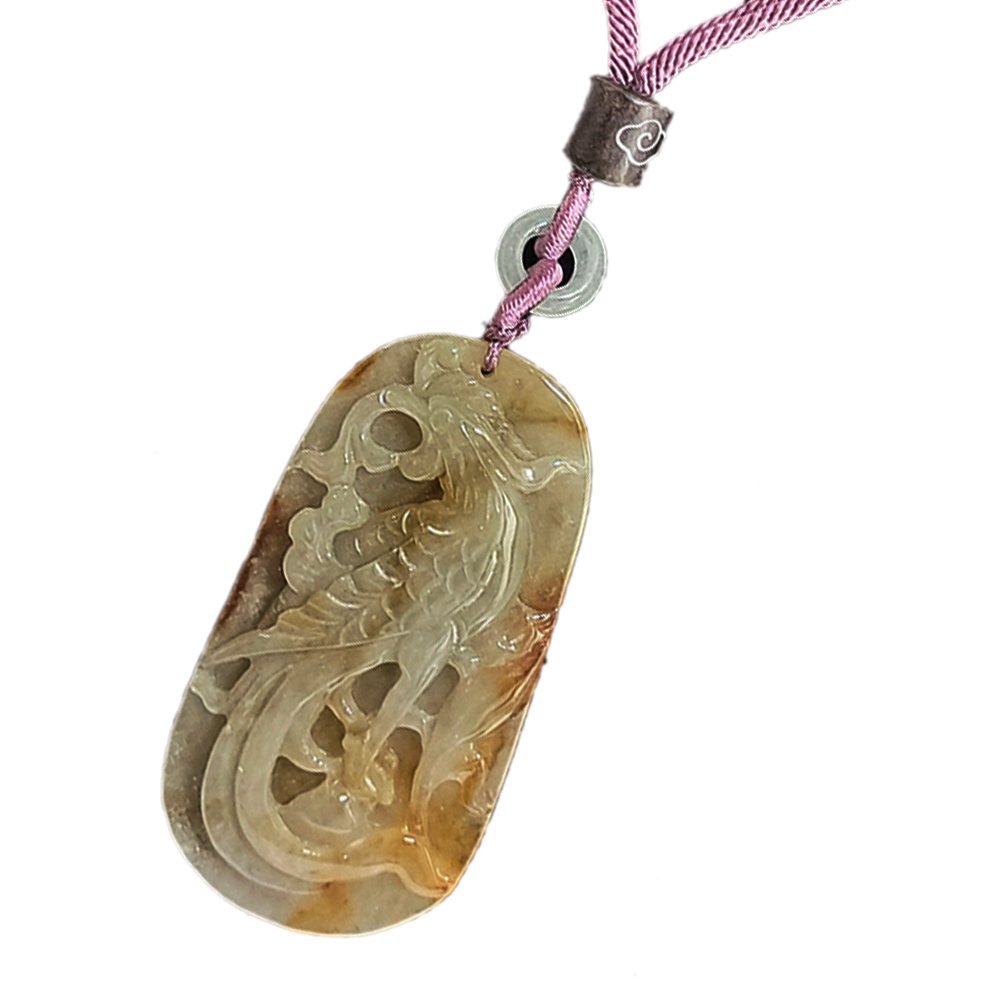 財寶鳳凰{蜜糖黃}緬甸天然翡翠A貨【十方】135605