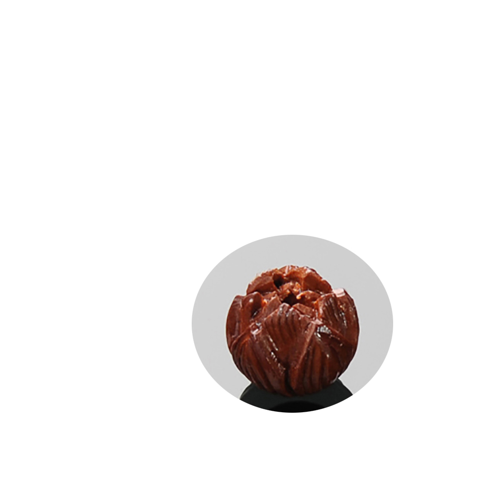 蓮花桃木雕1.0*1.2公分【十方】135948