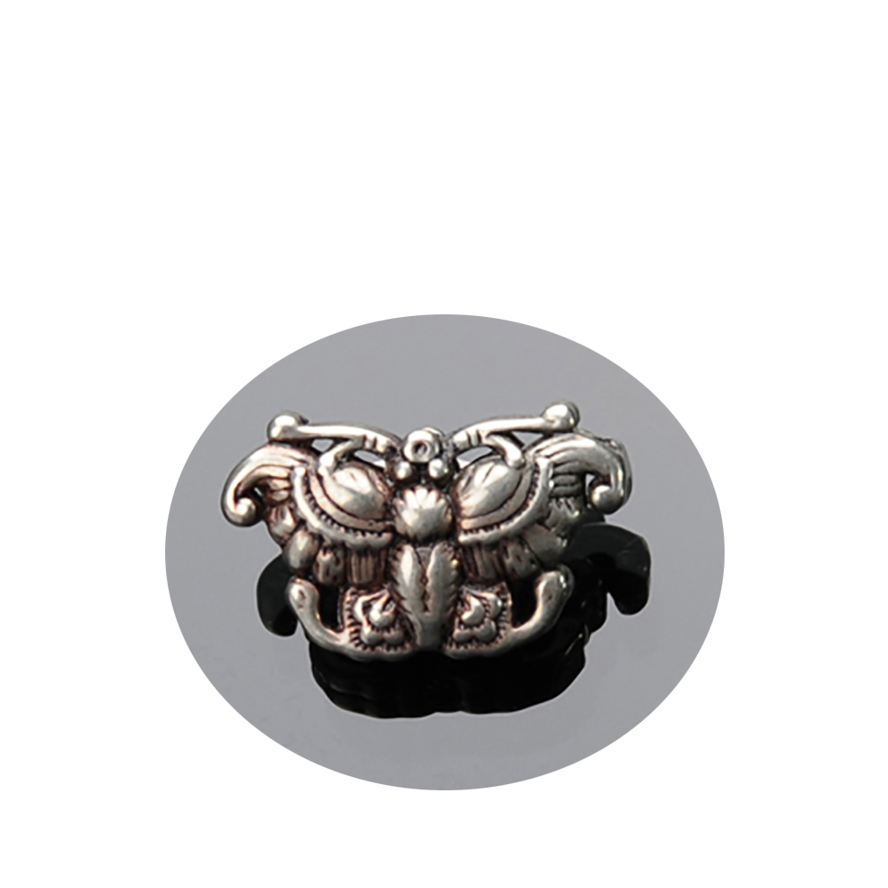 福疊(蝴蝶)銅珠(白銅)2.1*1.2*0.6公分【十方】135884