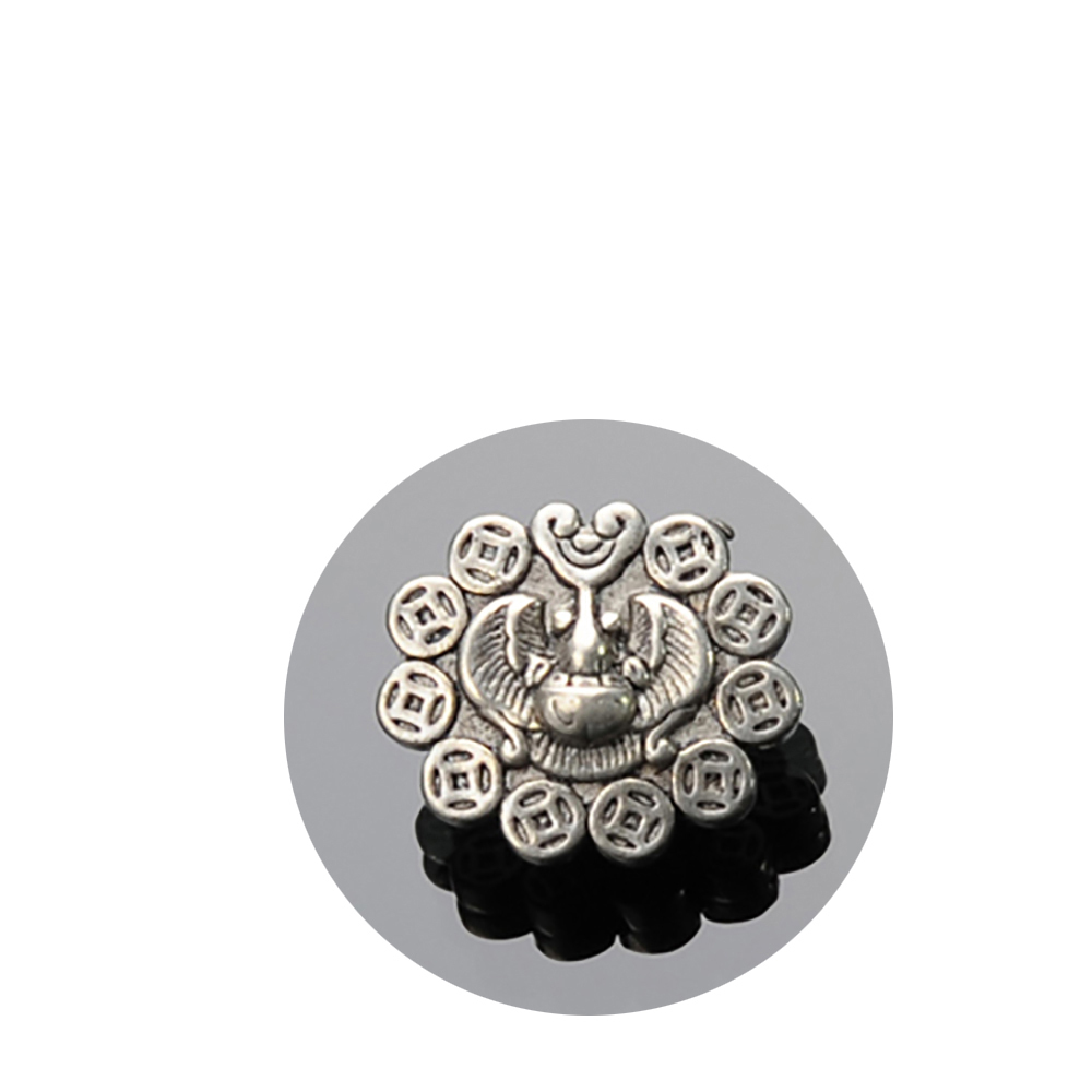 福在眼前銅珠(白銅) 1.7*1.5*0.7公分【十方】135880