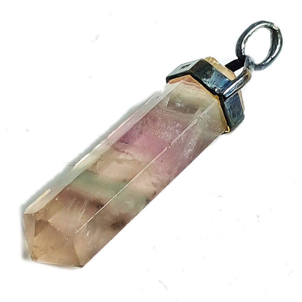 七彩瑩石(鑲銀)墜飾【十方】136979