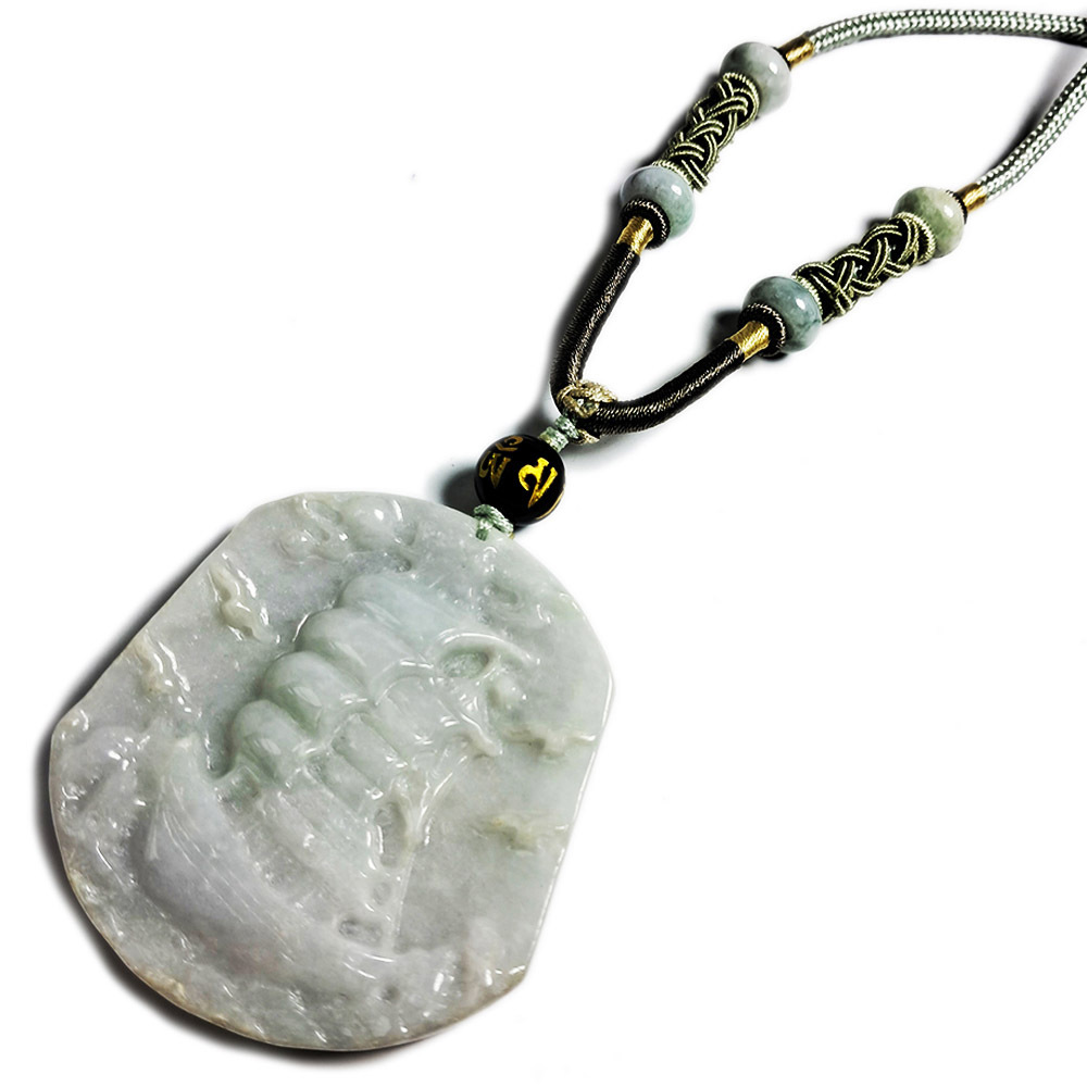 一帆風順(芙蓉)玉佩項鍊【十方】136943