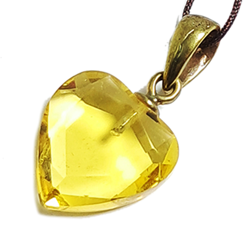 黃晶 心型墜飾【十方】136988