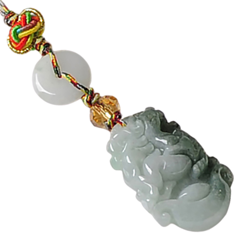 馬到成功(緬甸玉)五色線掛飾【十方】136895
