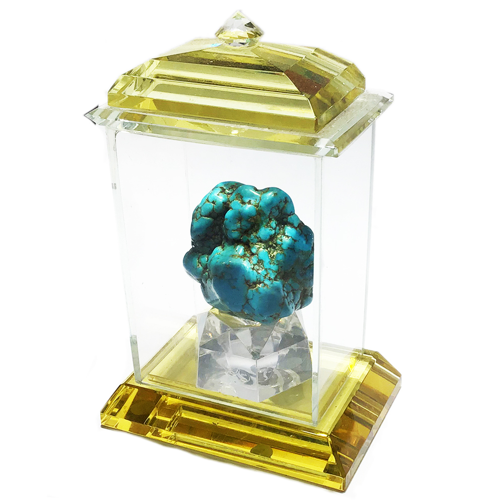 綠松石原礦32g附琉璃龕【十方】136483