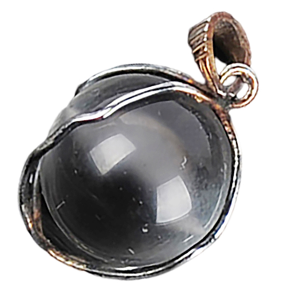 水晶球 鑲銀 墜飾【十方】136992