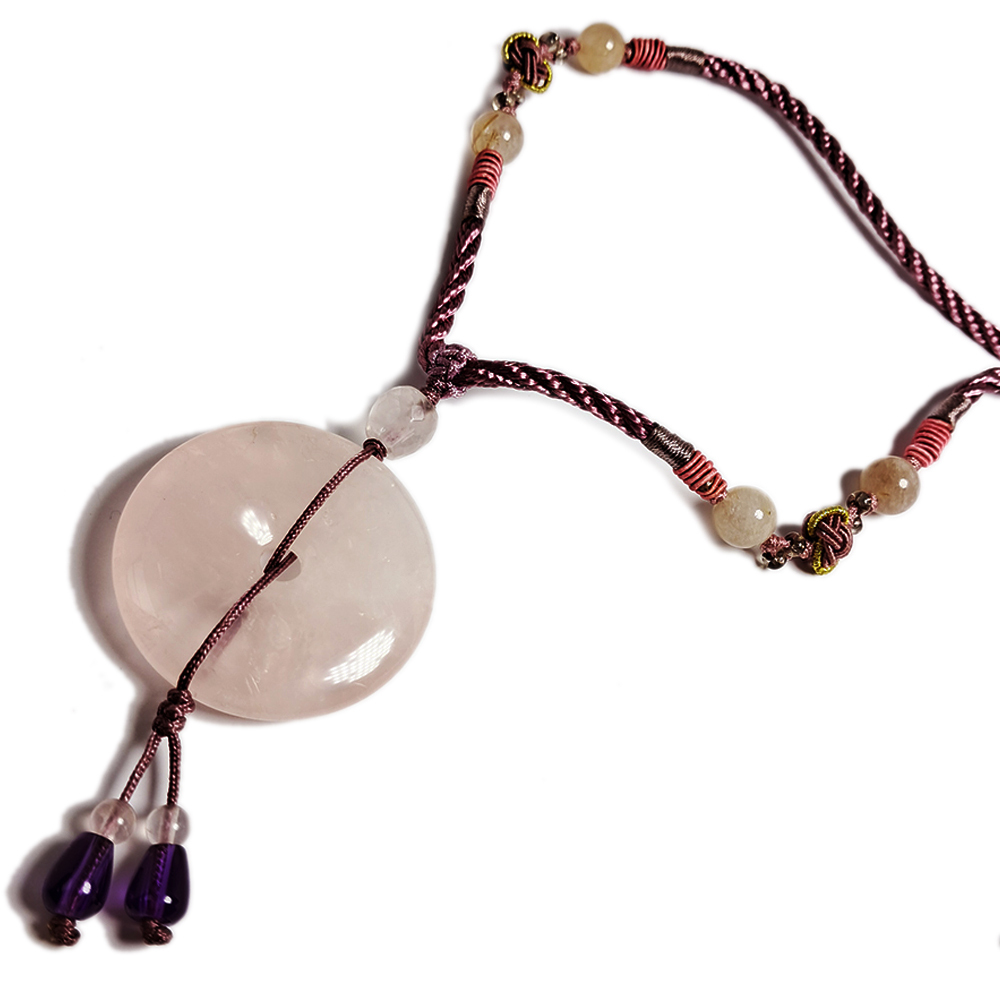 同心圓{星光粉晶}項鍊【十方】137650