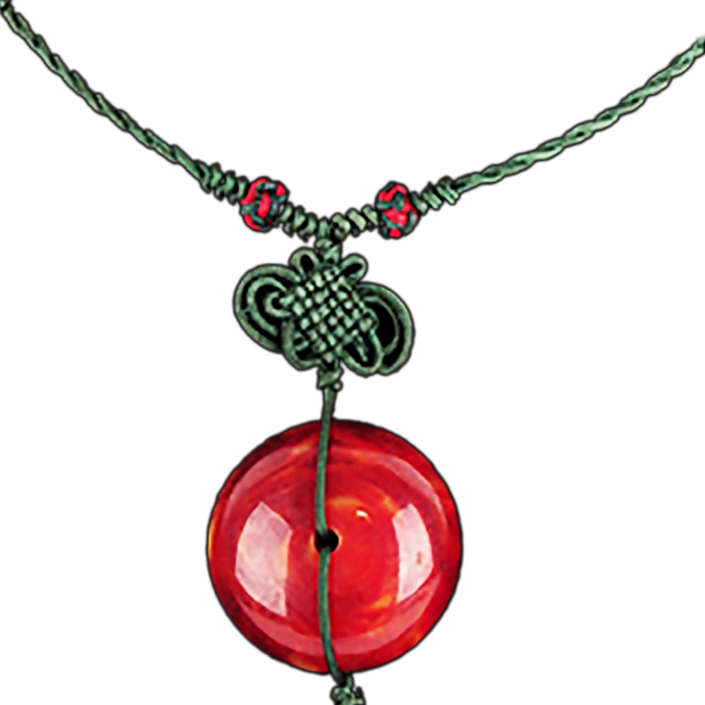 紅蜜納項鍊【十方】137659