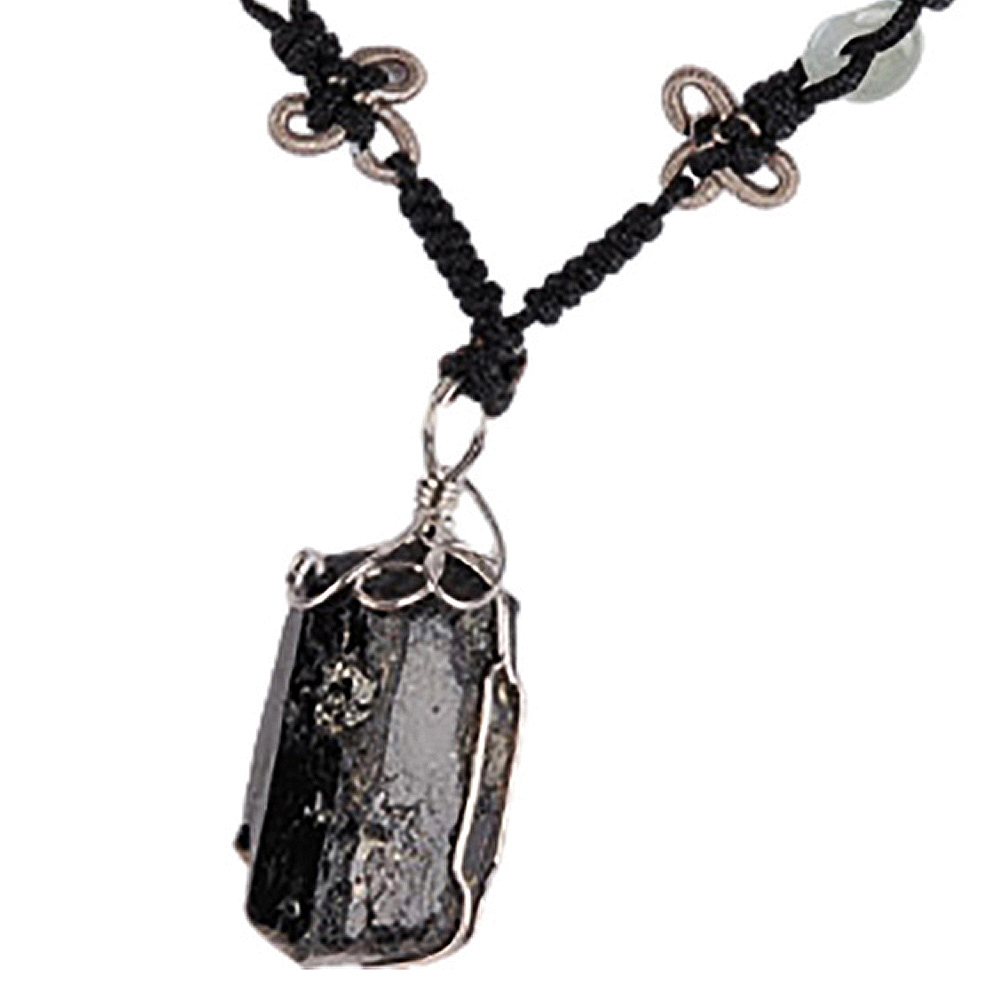 黑碧璽原礦中國結項鍊【十方】137875