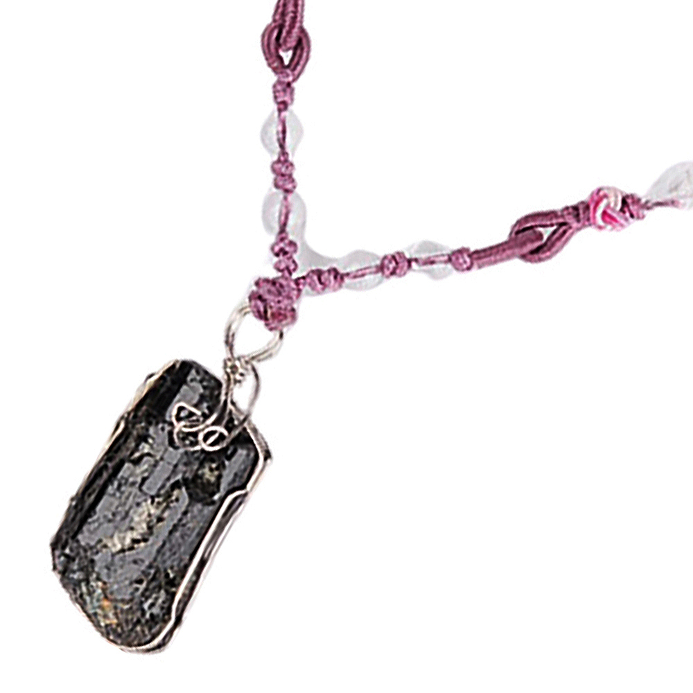 黑碧璽原礦中國結項鍊【十方】137872