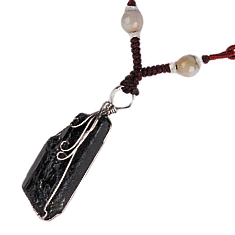 黑碧璽原礦中國結項鍊【十方】137871